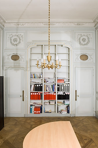 Détail de l'ancienne l'alcove de la chambre à gauche du salon. © Jérôme Mongreville / Région Bourgogne-Franche-Comté, Inventaire du patrimoine - 2007