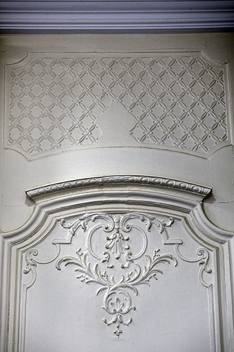 Intérieur : détail d'un lambris d'un ancien cabinet. © Yves Sancey / Région Bourgogne-Franche-Comté, Inventaire du patrimoine - 2007