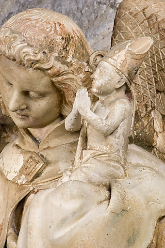 Détail : âme de l'abbé Amé de Chalon, vue de trois quarts droit. © Jérôme Mongreville / Région Bourgogne-Franche-Comté, Inventaire du patrimoine - 2007