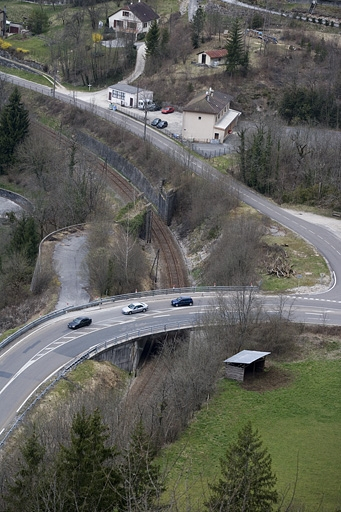 Vue d'ensemble plongeante, depuis l'est. © Yves Sancey / Région Bourgogne-Franche-Comté, Inventaire du patrimoine - 2007