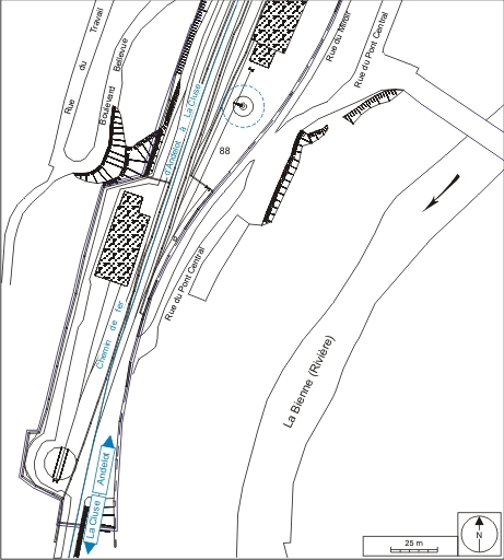Plan de situation. © André Céréza / Région Bourgogne-Franche-Comté, Inventaire du patrimoine - 2007