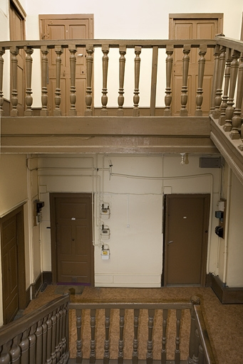 Détail de la rampe de l'escalier. © Yves Sancey / Région Bourgogne-Franche-Comté, Inventaire du patrimoine - 2008