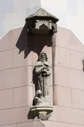 Détail de la niche à l'angle du logis principal. © Yves Sancey / Région Bourgogne-Franche-Comté, Inventaire du patrimoine - 2008
