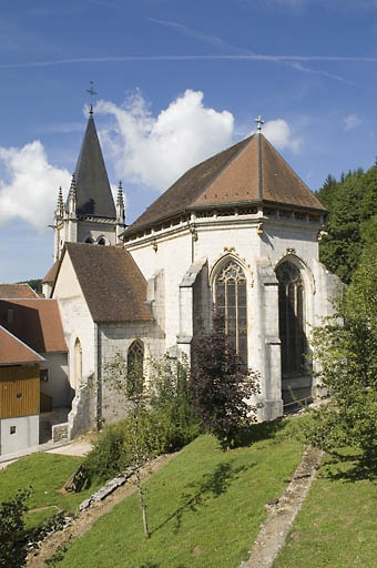 Vue du chevet © Jérôme Mongreville / Région Bourgogne-Franche-Comté, Inventaire du patrimoine - 2008
