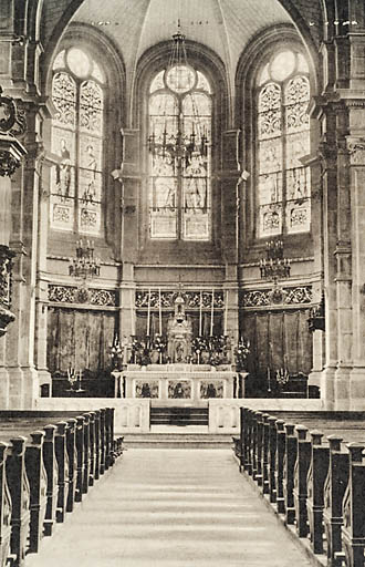 Intérieur : le choeur © Jérôme  Mongreville (reproduction) / Région Bourgogne-Franche-Comté, Inventaire du patrimoine - 2008