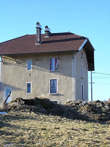 Façade postérieure. © Marie-Pierre Reynet / Région Bourgogne-Franche-Comté, Inventaire du patrimoine - 2008