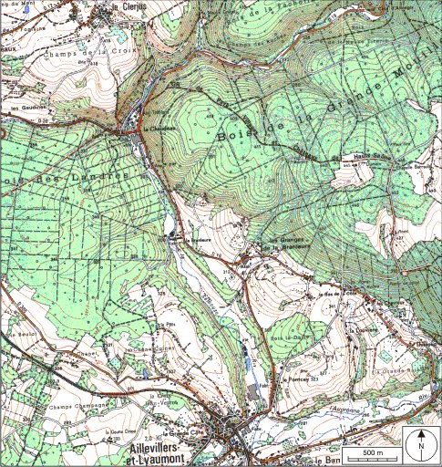 Carte de localisation. Carte topographique au 1:25000, I.G.N., Saint-Loup-sur-Semouse, 3419 O. SCAN 25 © IGN - 2008, Licence n°2008CISE29-68. © André Céréza / Région Bourgogne-Franche-Comté, Inventaire du patrimoine - 2008 Carte de localisation. Carte topographique au 1:25000, I.G.N., Saint-Loup-sur-Semouse, 3419 O. SCAN 25 © IGN - 2008, Licence n°2008CISE29-68. © André Céréza / Région Bourgogne-Franche-Comté, Inventaire du patrimoine - 2008