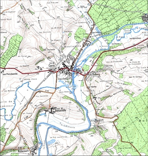 Carte de localisation. Carte topographique au 1:25000, I.G.N., Jussey, 3320 O. SCAN 25 © IGN - 2008, Licence n°2008CISE29-68. © André Céréza / Région Bourgogne-Franche-Comté, Inventaire du patrimoine - 2008 Carte de localisation. Carte topographique au 1:25000, I.G.N., Jussey, 3320 O. SCAN 25 © IGN - 2008, Licence n°2008CISE29-68. © André Céréza / Région Bourgogne-Franche-Comté, Inventaire du patrimoine - 2008