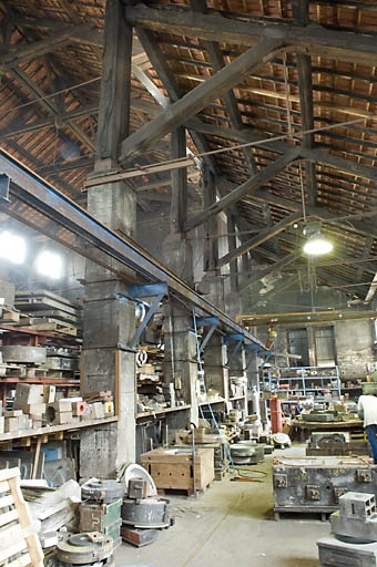 Atelier de fonderie. Le bas-côté sud. © Jérôme Mongreville / Région Bourgogne-Franche-Comté, Inventaire du patrimoine - 2008