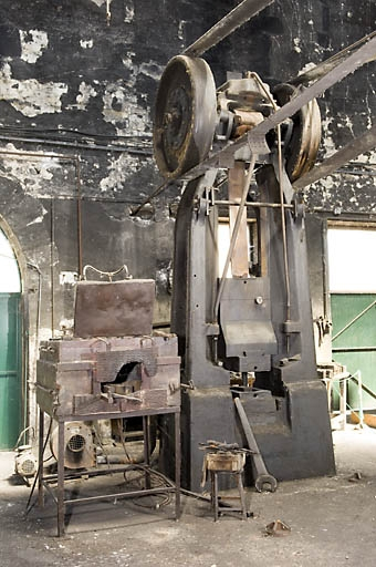 Atelier est. Marteau-pilon. © Jérôme Mongreville / Région Bourgogne-Franche-Comté, Inventaire du patrimoine - 2008