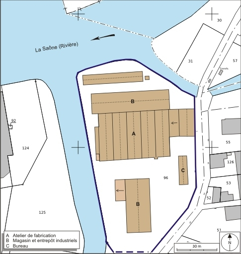Plan-masse et de situation. Extrait du plan cadastral numérisé, 2008, section AH, 1:1000. Source : Direction générale des Finances Publiques - Cadastre ; mise à jour : 2008. © André Céréza / Région Bourgogne-Franche-Comté, Inventaire du patrimoine - 2008 Plan-masse et de situation. Extrait du plan cadastral numérisé, 2008, section AH, 1:1000. Source : Direction générale des Finances Publiques - Cadastre ; mise à jour : 2008. © André Céréza / Région Bourgogne-Franche-Comté, Inventaire du patrimoine - 2008