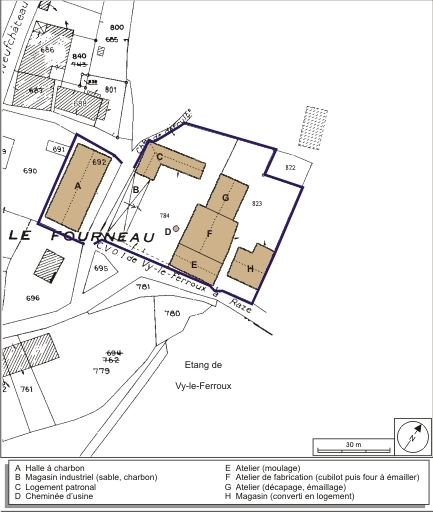 Plan-masse et de situation. Extrait du plan cadastral numérisé, 2008, section B, 1:1000. Source : Direction générale des Finances Publiques - Cadastre ; mise à jour : 2008. © André Céréza / Région Bourgogne-Franche-Comté, Inventaire du patrimoine - 2008 Plan-masse et de situation. Extrait du plan cadastral numérisé, 2008, section B, 1:1000. Source : Direction générale des Finances Publiques - Cadastre ; mise à jour : 2008. © André Céréza / Région Bourgogne-Franche-Comté, Inventaire du patrimoine - 2008