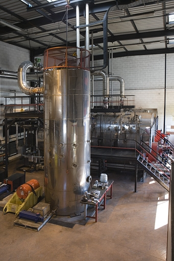 Chaufferie. Vue intérieure. © Yves Sancey / Région Bourgogne-Franche-Comté, Inventaire du patrimoine - 2009