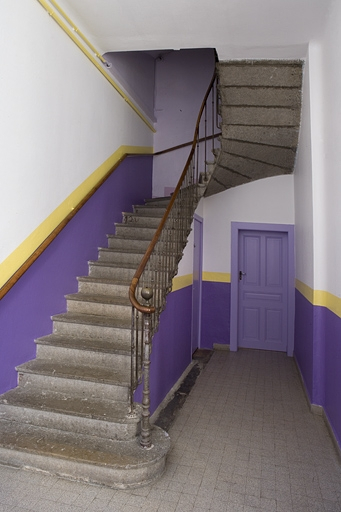 Escalier. © Yves Sancey / Région Bourgogne-Franche-Comté, Inventaire du patrimoine - 2009