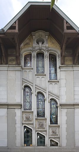 Vue d'ensemble, depuis l'extérieur. © Yves Sancey / Région Bourgogne-Franche-Comté, Inventaire du patrimoine - 2009 Vue d'ensemble, depuis l'extérieur. © Yves Sancey / Région Bourgogne-Franche-Comté, Inventaire du patrimoine - 2009