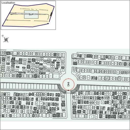 Plan de situation. © André Céréza / Région Bourgogne-Franche-Comté, Inventaire du patrimoine - 2009