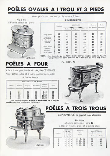 Poêles à 3 trous. © Jérôme Mongreville / Région Bourgogne-Franche-Comté, Inventaire du patrimoine - 2009
