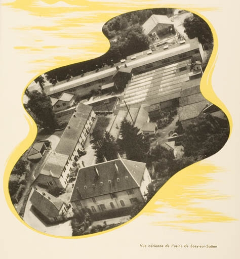 Vue aérienne de l'usine de Scey-sur-Saône. © Jérôme  Mongreville (reproduction) / Région Bourgogne-Franche-Comté, Inventaire du patrimoine - 2009 Vue aérienne de l'usine de Scey-sur-Saône. © Jérôme  Mongreville (reproduction) / Région Bourgogne-Franche-Comté, Inventaire du patrimoine - 2009