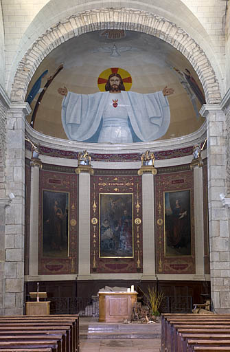 Vue générale du choeur. © Jérôme Mongreville / Région Bourgogne-Franche-Comté, Inventaire du patrimoine - 2010