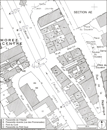 Plan de situation. Extrait du plan cadastral, 1980, section AI, échelle 1:1000. © André Céréza / Région Bourgogne-Franche-Comté, Inventaire du patrimoine - 2010 Plan de situation. Extrait du plan cadastral, 1980, section AI, échelle 1:1000. © André Céréza / Région Bourgogne-Franche-Comté, Inventaire du patrimoine - 2010