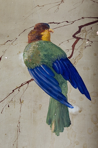 Oiseau sur une branche. © Yves Sancey / Région Bourgogne-Franche-Comté, Inventaire du patrimoine - 2010