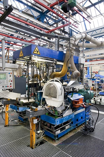 Atelier d'assemblage des moteurs. © Jérôme Mongreville / Région Bourgogne-Franche-Comté, Inventaire du patrimoine - 2011 Atelier d'assemblage des moteurs. © Jérôme Mongreville / Région Bourgogne-Franche-Comté, Inventaire du patrimoine - 2011