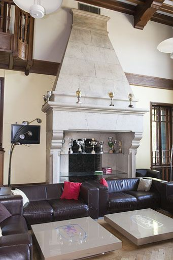 Cheminée du salon. © Jérôme Mongreville / Région Bourgogne-Franche-Comté, Inventaire du patrimoine - 2011