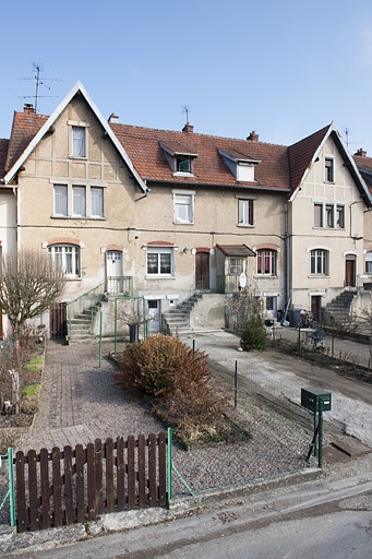 Cité du Maroc. Pignons de la travée centrale. © Jérôme Mongreville / Région Bourgogne-Franche-Comté, Inventaire du patrimoine - 2012