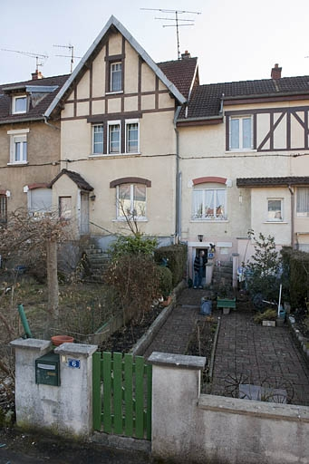 Cité du Congo. Détail de la façade antérieure. © Jérôme Mongreville / Région Bourgogne-Franche-Comté, Inventaire du patrimoine - 2012