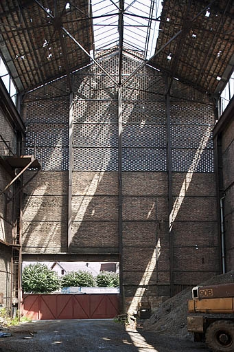 Bâtiment du gazogène. Vue intérieure depuis l'ouest. © Jérôme Mongreville / Région Bourgogne-Franche-Comté, Inventaire du patrimoine - 2012