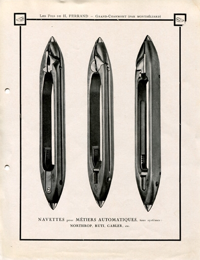 Navettes pour métiers automatiques [...] © Raphaël  Favereaux (reproduction) / Région Bourgogne-Franche-Comté, Inventaire du patrimoine - 2012