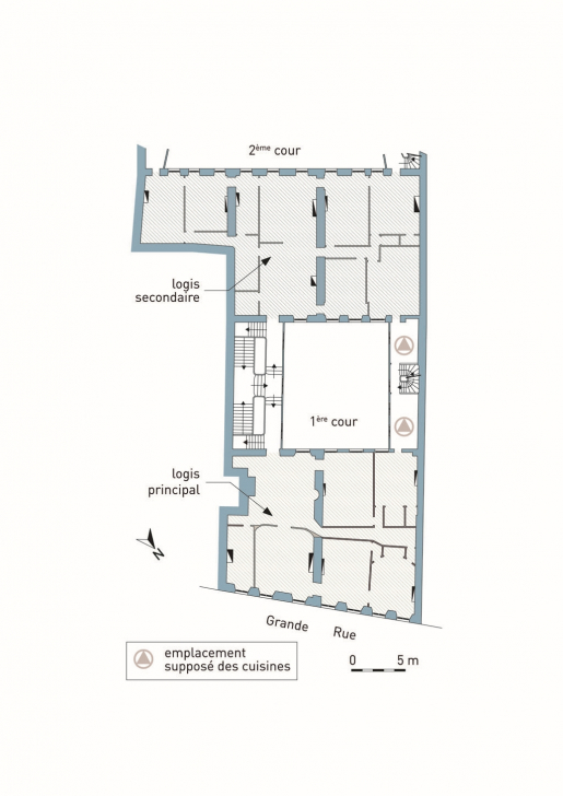 Plan de l'étage. © Mathias Papigny / Région Bourgogne-Franche-Comté, Inventaire du patrimoine - 2013