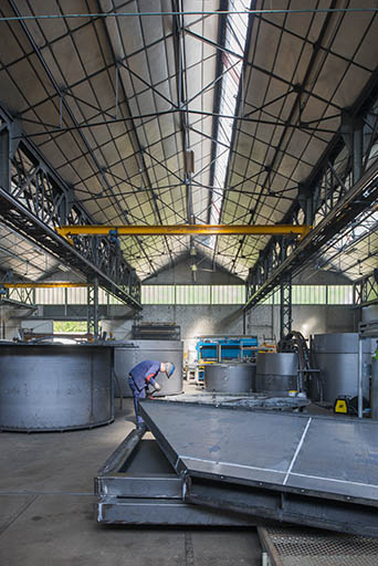 Travée de l'atelier de laminage. © Mary Ruffinoni / Région Bourgogne-Franche-Comté, Inventaire du patrimoine - 2013