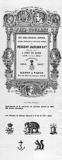 Page de catalogue, s.d. [vers 1870]. © Raphaël  Favereaux (reproduction) / Région Bourgogne-Franche-Comté, Inventaire du patrimoine - 2013