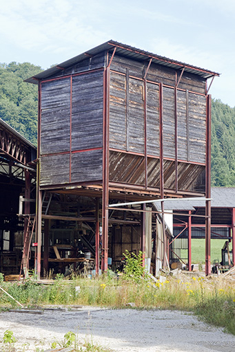 Silo à sciure. © Yves Sancey / Région Bourgogne-Franche-Comté, Inventaire du patrimoine - 2013