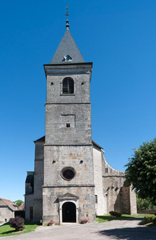 Façade ouest de l'église © Jérôme Mongreville / Région Bourgogne-Franche-Comté, Inventaire du patrimoine - 2013 Façade ouest de l'église © Jérôme Mongreville / Région Bourgogne-Franche-Comté, Inventaire du patrimoine - 2013