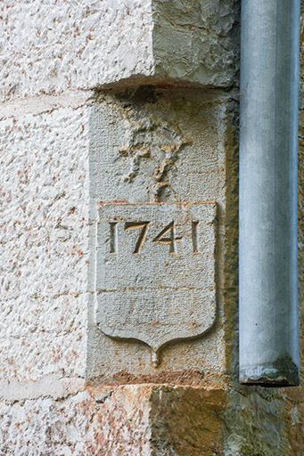 Moulin nord. Pierre d'angle nord-est. © Jérôme Mongreville / Région Bourgogne-Franche-Comté, Inventaire du patrimoine - 2014