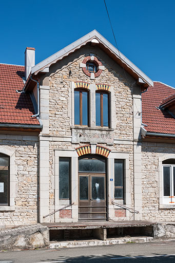 Elévation du pignon central. © Jérôme Mongreville / Région Bourgogne-Franche-Comté, Inventaire du patrimoine - 2014