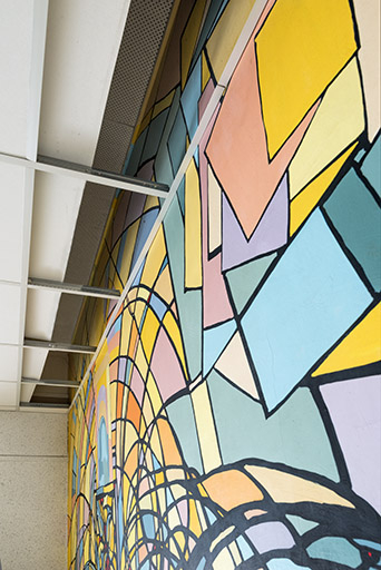 Détail des parties masquées par le faux-plafond. © Mary Ruffinoni / Région Bourgogne-Franche-Comté, Inventaire du patrimoine - 2014