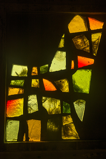 Détail de la verrière du premier niveau. © Mary Ruffinoni / Région Bourgogne-Franche-Comté, Inventaire du patrimoine - 2014