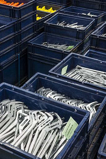 Caisses de branches de pinces multiprises. © Jérôme Mongreville / Région Bourgogne-Franche-Comté, Inventaire du patrimoine - 2014