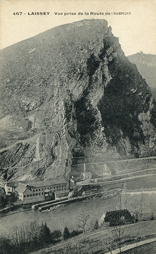 Laissey - Vue prise de la route de Champlive, carte postale, s.d. [fin 19e ou début 20e siècle]. © Jérôme  Mongreville (reproduction) / Région Bourgogne-Franche-Comté, Inventaire du patrimoine - 2014