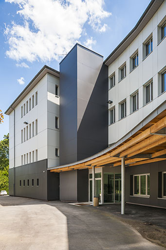  Externat, façade postérieure : détail. © Jérôme Mongreville / Région Bourgogne-Franche-Comté, Inventaire du patrimoine - 2014