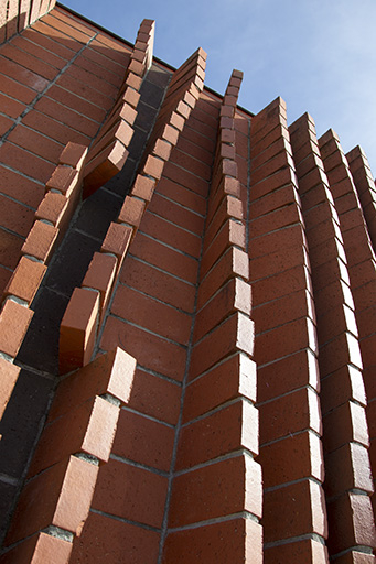 Détail du mur sud. Vue rapprochée. © Sonia Dourlot / Région Bourgogne-Franche-Comté, Inventaire du patrimoine - 2014