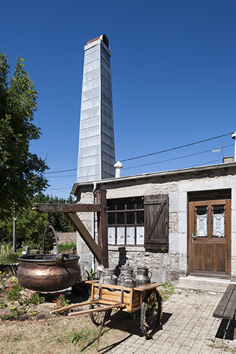 Façade ouest de l'atelier de la fromagerie. © Jérôme Mongreville / Région Bourgogne-Franche-Comté, Inventaire du patrimoine - 2015