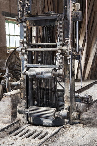 Châssis de scie. Partie basse. © Jérôme Mongreville / Région Bourgogne-Franche-Comté, Inventaire du patrimoine - 2015