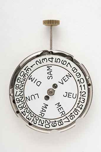 Mouvement FE 140-2A, vu côté cadran. © Sonia Dourlot / Région Bourgogne-Franche-Comté, Inventaire du patrimoine - 2015