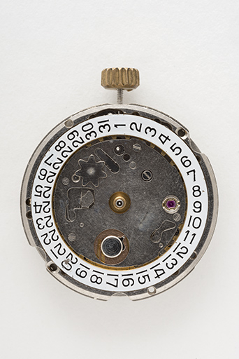 Mouvement de montre mécanique France Ebauches FE 4612 (côté cadran). © Sonia Dourlot / Région Bourgogne-Franche-Comté, Inventaire du patrimoine - 2015