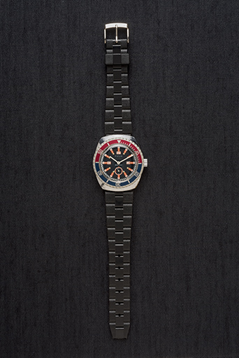 Montre-bracelet mécanique de plongée Fidus (mouvement Cupillard 233-60). © Sonia Dourlot / Région Bourgogne-Franche-Comté, Inventaire du patrimoine - 2015