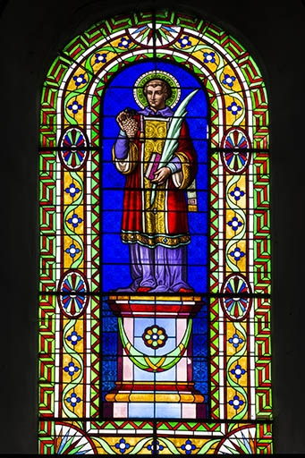 Verrière représentant saint Vernier. © Jérôme Mongreville / Région Bourgogne-Franche-Comté, Inventaire du patrimoine - 2015